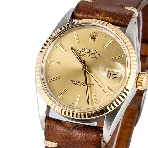 rolex datejust 16013 leather strap|rolex datejust 16013 price.